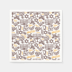 Lycklig Hanukkah Pappersservett