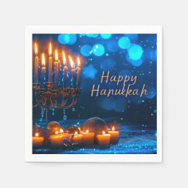 Lycklig Hanukkah Pappersservett