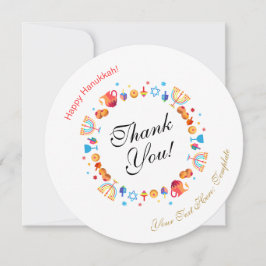 Lycklig Hanukkah Party BeVacker Dekoration Anpassn Tack Kort