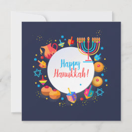 Lycklig Hanukkah Party Vacker Dekoration