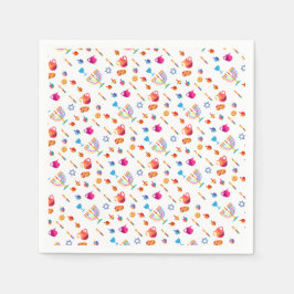 Lycklig Hanukkah Party Vacker Dekoration Pappersservett