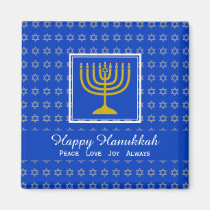 LYCKLIG HANUKKAH Peace Kärlek Joy Anpassningsbar B Magnet