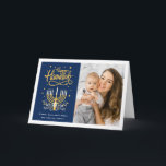 Lycklig Hanukkah Peace Kärlek Latkes Ljus Foto Helgkort<br><div class="desc">Skicka Önskemål med det här Helgdag-fotokortet som innehåller ett lysande Lycklig Hanukkah-skript och symbol för att markera hälsning-meddelandet.</div>