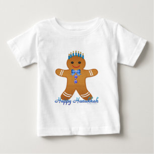 Lycklig Hanukkah Pepparkaksgubbe Menorah Tee
