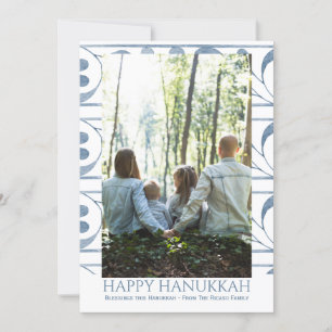 Lycklig Hanukkah Personlig Helgdag Photo Julkort