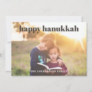 Lycklig Hanukkah Photo Helgdag Card