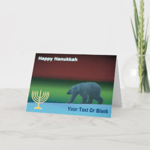 Lycklig Hanukkah - Polar Ljus Polar Bear Helgkort