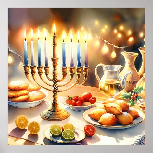 Lycklig Hanukkah Poster (Framsidan)