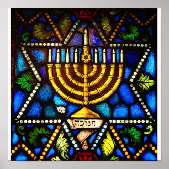 LYCKLIG HANUKKAH POSTER (Framsidan)