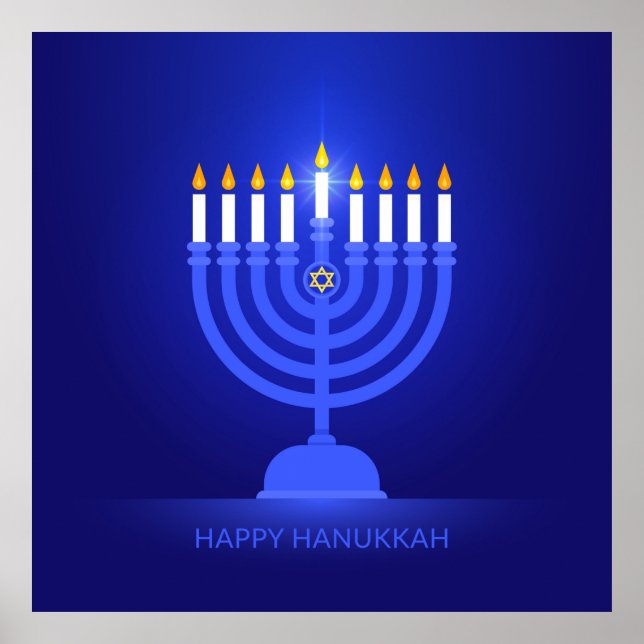 Lycklig Hanukkah Poster (Framsidan)
