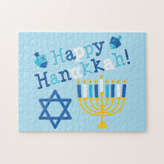 Lycklig Hanukkah Pussel