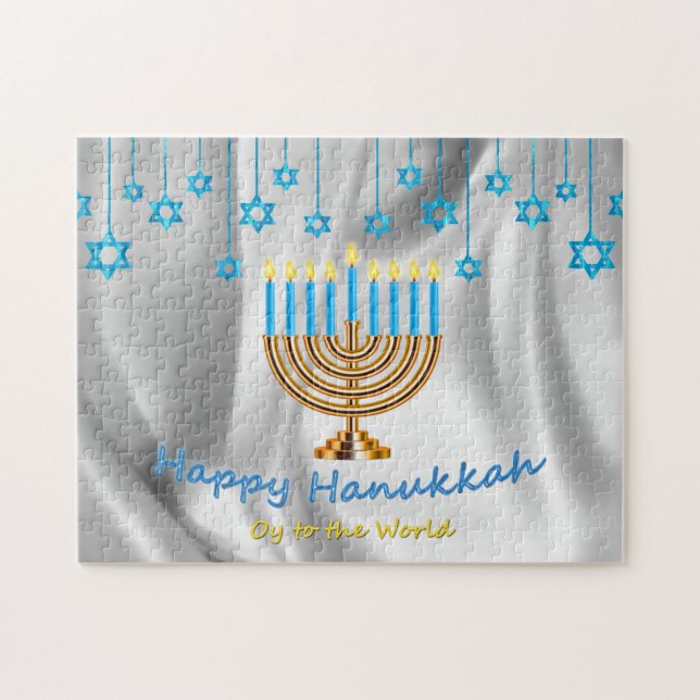 Lycklig Hanukkah Pussel (Horisontell)