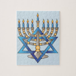 Lycklig Hanukkah Pussel