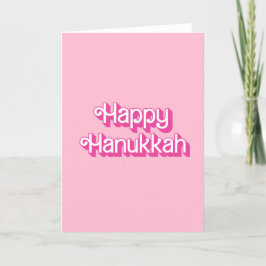 Lycklig Hanukkah Rosa Helgkort