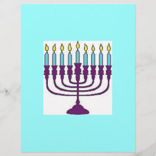 Lycklig Hanukkah Shalom Reklamblad