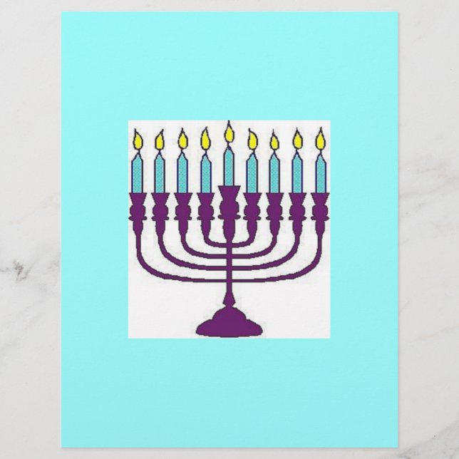 Lycklig Hanukkah Shalom Reklamblad (Framsidan)