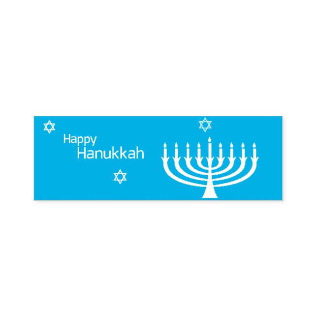 Lycklig Hanukkah Självfärgande Stämpel (Design)