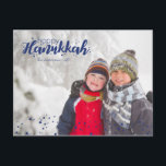 Lycklig Hanukkah snö bubblar fotovykort Helg Vykort<br><div class="desc">Stilfull och gullig lycklig Hanukkah snö bubblar helgdagfotovykort är perfekt för all din vänner och familj denna julhelg.  Skräddarsy texten med ditt efternamn och året och byt ut bilden för ett foto av dina ungar,  husdjuret eller den hela familjen.</div>