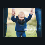 Lycklig Hanukkah Snö Bubbles-kort för andningsfoto Helg Vykort<br><div class="desc">Snyggt och söta Lycklig Hanukkah Snö Bubbles Wandeans Helgdag Foto Postcards är perfekt för alla dina vänner och din familj den här julhelgen. Anpassa texten med din familj namn och året och byt ut bild mot ett foto av dina barn,  husdjur eller hela familjen.</div>