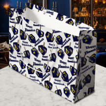 Lycklig Hanukkah Spinning Dreidel