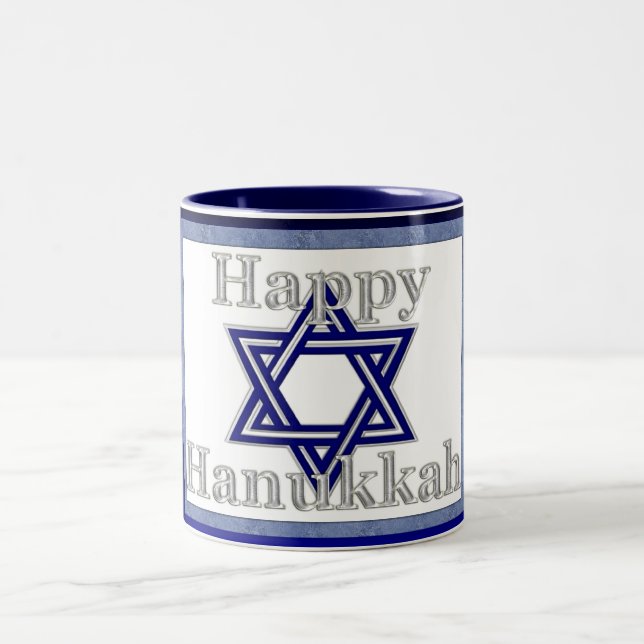 Lycklig Hanukkah Star av David Coffee/Tea Mugg (Center)