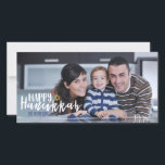 Lycklig Hanukkah Star av David Photo Card Julkort<br><div class="desc">Cute och snyggt Lycklig Hanukkah Star av David Photo Card är perfekt för kortet som skickar den här julhelgen. Har matchande tillbehör.</div>