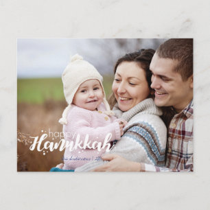 Lycklig Hanukkah Star av David Photo Postcards Helg Vykort