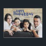 Lycklig Hanukkah Star av David Photo Postcards Helg Vykort<br><div class="desc">Snyggt och söt Lycklig Hanukkah Star av David Helgdag Photo Postcards är perfekt för alla dina vänner och din familj den här julhelgen.  Anpassa texten med din familj namn och året och byt ut bild mot ett foto av dina barn,  husdjur eller hela familjen.</div>