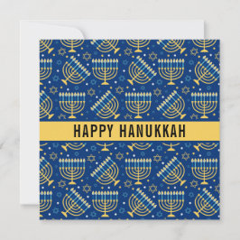 Lycklig Hanukkah Star of David Cute Trendig Julkort