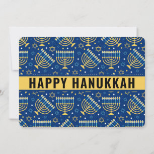 Lycklig Hanukkah Star of David Cute Trendig Julkort