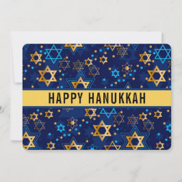 Lycklig Hanukkah Star of David Cute Trendig Julkort