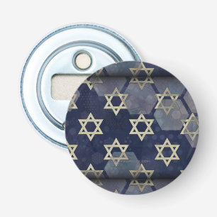 Lycklig Hanukkah Star of David menorah Dreidel Sli Flasköppnare