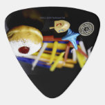 Lycklig Hanukkah Star of David menorah Dreidel Sli Plektrum<br><div class="desc">Lycklig Hanukkah Star av David menorah Dreidel SlipperyJoes judiska hebreiska hebreiska Chanukah ger dekorationer Judaistisk religionskonst</div>