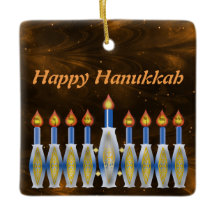 Lycklig Hanukkah Stylized Nebulous himmel för