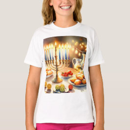 Lycklig Hanukkah T Shirt