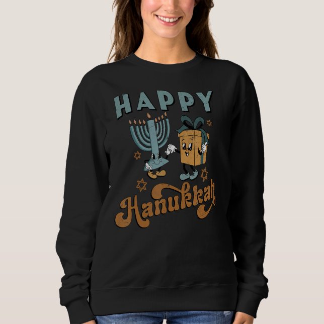 Lycklig Hanukkah T Shirt (Framsida)