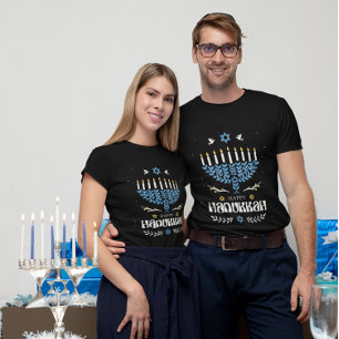 Lycklig Hanukkah T Shirt
