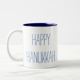 Lycklig Hanukkah Två-Tonad Mugg