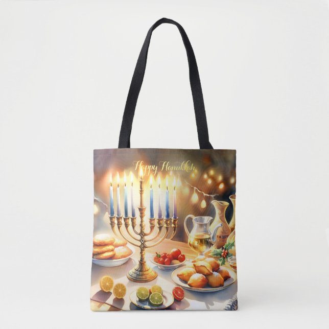 Lycklig Hanukkah Tygkasse (Framsida)