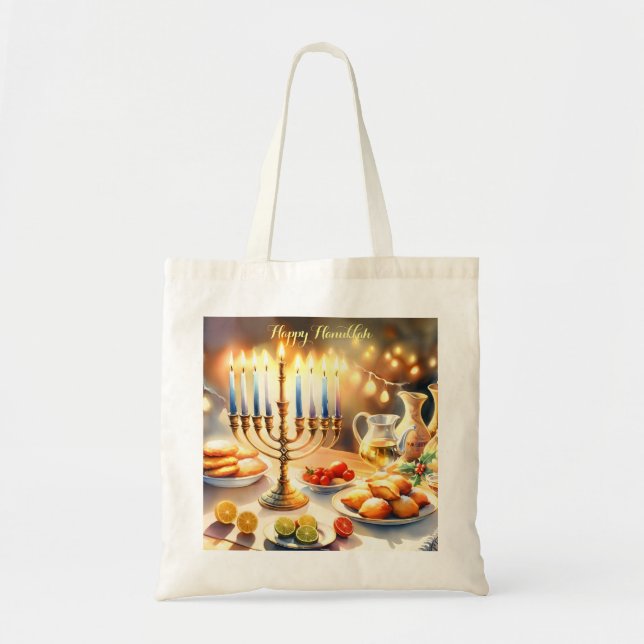 Lycklig Hanukkah Tygkasse (Framsidan)