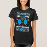 Lycklig Hanukkah Ugly Sweater Chanukah Jewish Jesu T Shirt<br><div class="desc">Lycklig Hanukkah Ugly Sweater Chanukah Judejul</div>