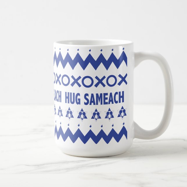 Lycklig Hanukkah "Ugly Sweater" Mugg (Höger)