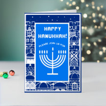 Lycklig Hanukkah Vacker judisk Helgdag