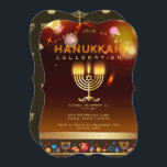 Lycklig Hanukkah Vacker judisk Helgdag Inbjudningar<br><div class="desc">Lycklig Hanukkah-partiets inbjudan till ett vackert judisk Helgdag-kort. Judiska Helgdag Chanukkah-bakgrunden med traditionella dekorativa Chanuka-symboler - trädrömmar (spinnande topp), nötter, hanukkiah-menorah, ljus, David-stjärnan och ljus tapet guld mönster. Hanukkah Festival of ljus Event Dekoration. Jerusalem, Israel. Inbjudningar och mallar > Design för inbjudningar och meddelanden med textmall. Anpassa dem genom att...</div>