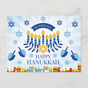 Lycklig Hanukkah Vykort