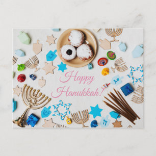 Lycklig Hanukkah Vykort