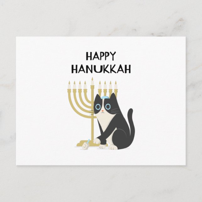 LYCKLIG HANUKKAH VYKORT (Framsida)