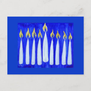 Lycklig Hanukkah vykort