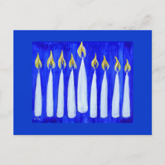 Lycklig Hanukkah vykort