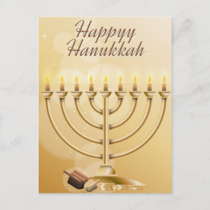 Lycklig Hanukkah Vykort